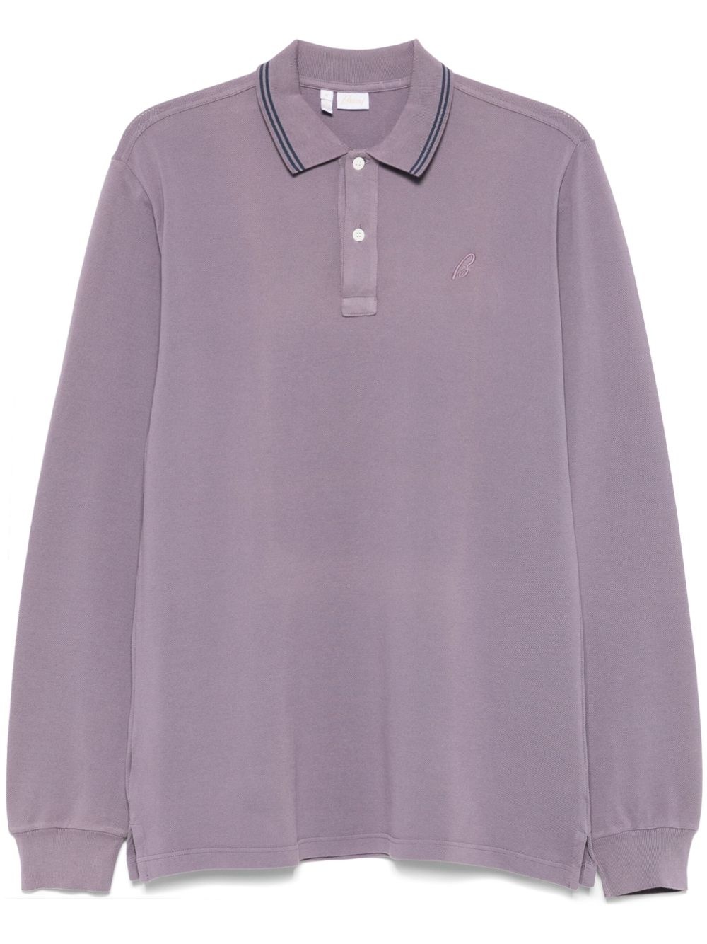 logo-embroidered polo shirt - 1