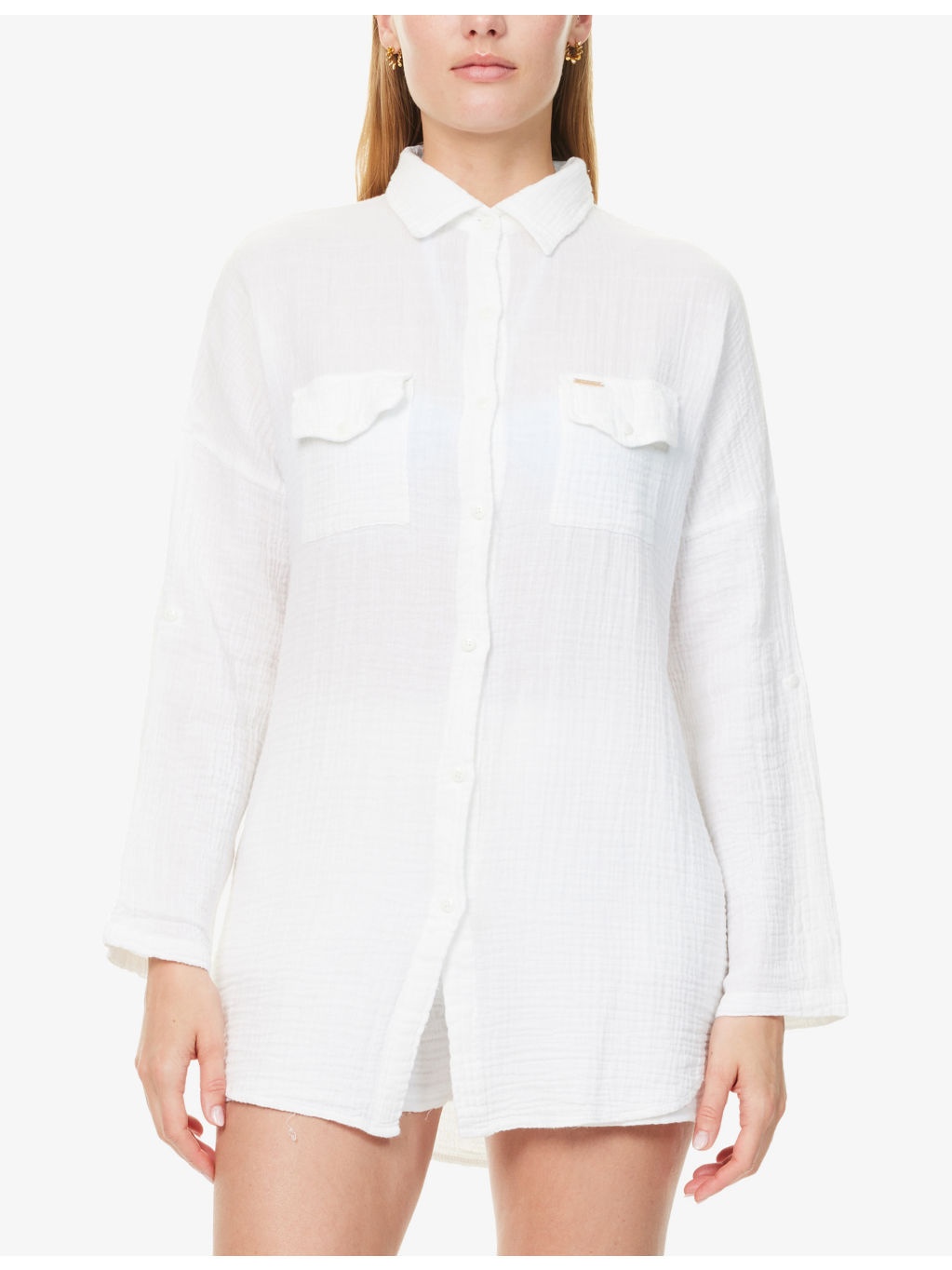 Elena Cotton Beach Shirt - 3