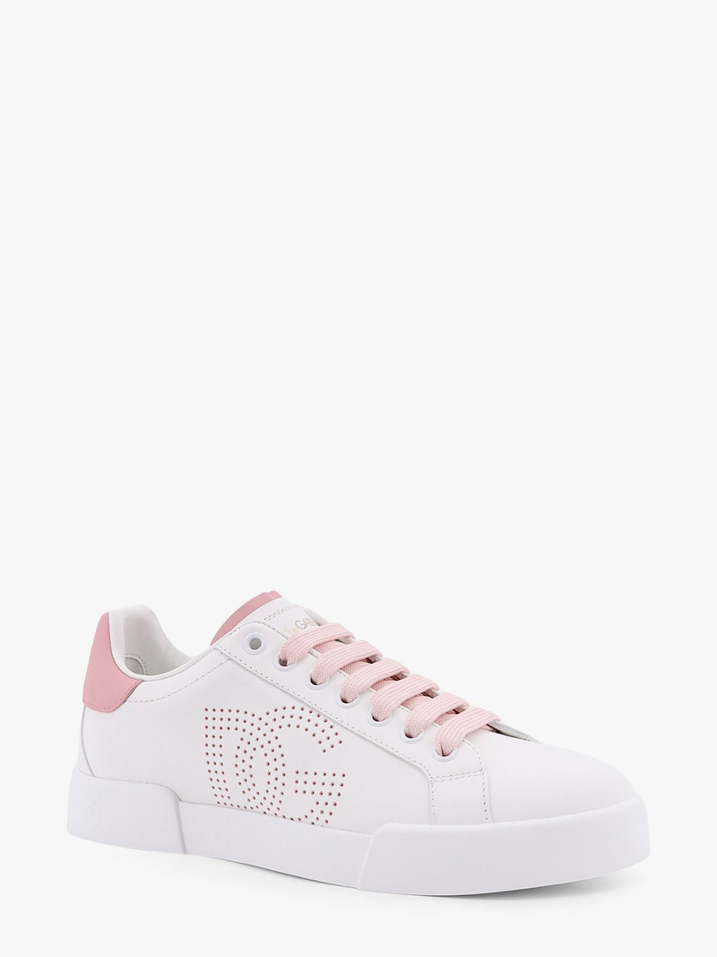 Dolce & Gabbana Portofino Low-Top Leather Sneakers With Lateral Monogram outlook