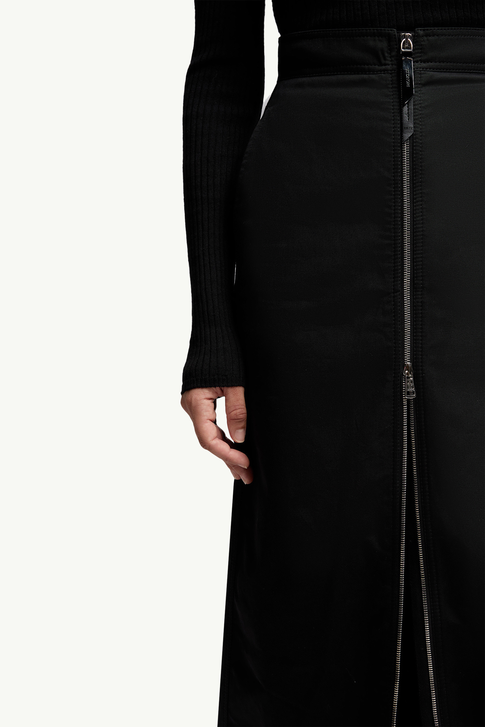 Moncler x EE72 by Edward Enninful Cotton Gabardine Maxi Skirt - 7
