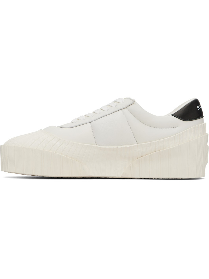 Balmain White Riff Low Sneakers outlook