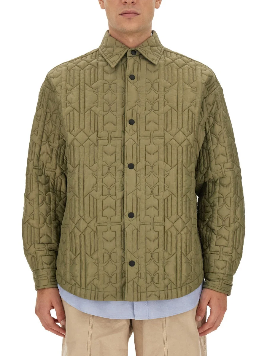 Palm Angels Men Monogram Shirt - 1