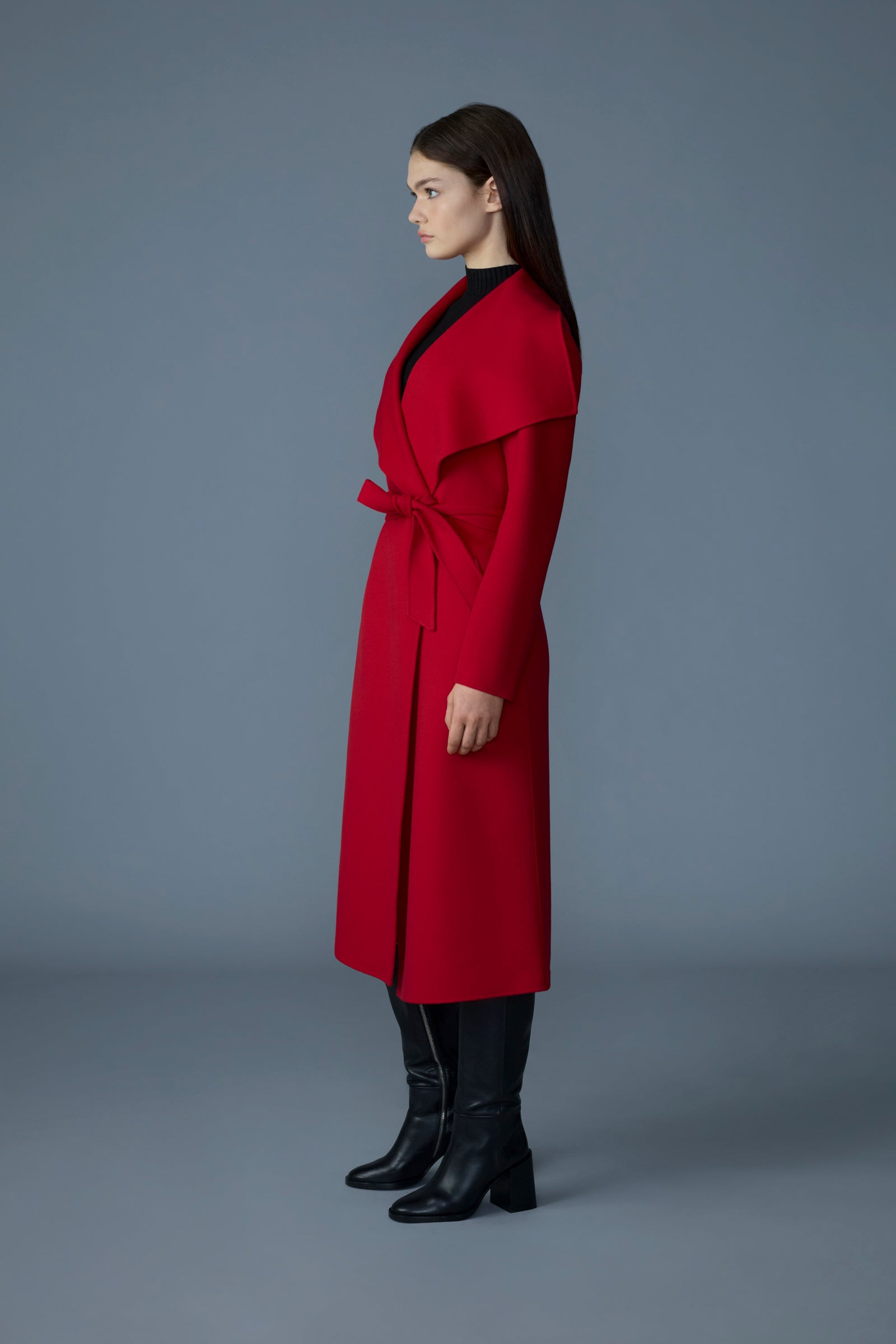 MAI-CN Double-face wool wrap coat - 3