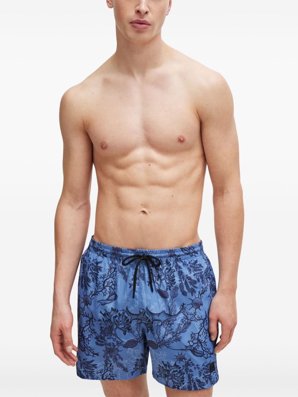 floral-print swim shorts - 3