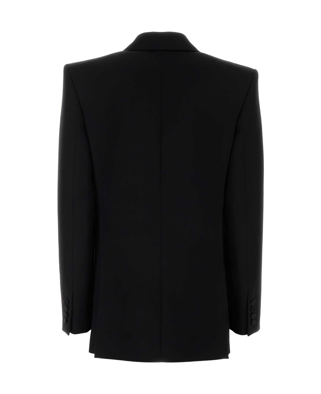 Black Wool Blazer - 2