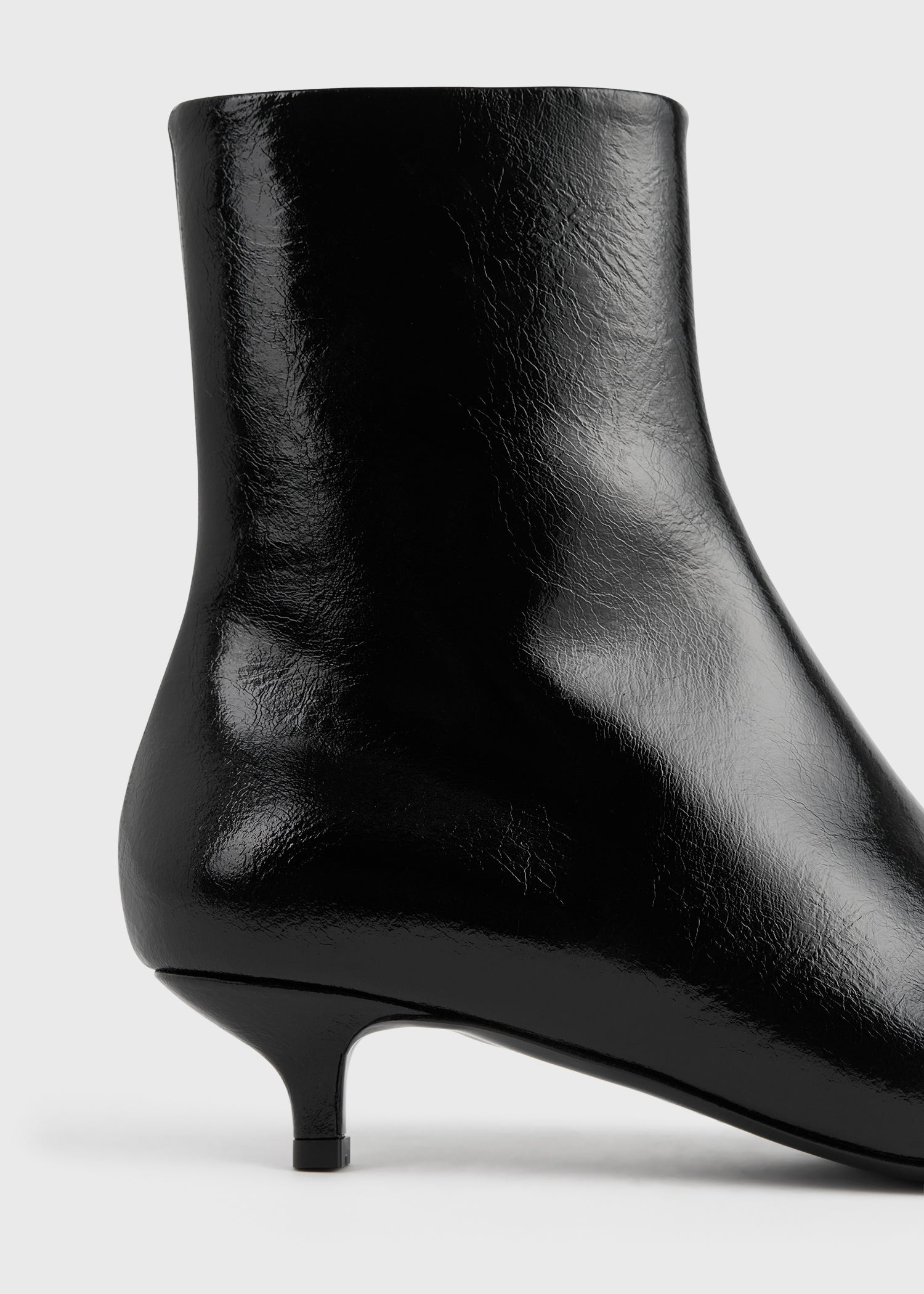 Slim naplack ankle boots black - 5