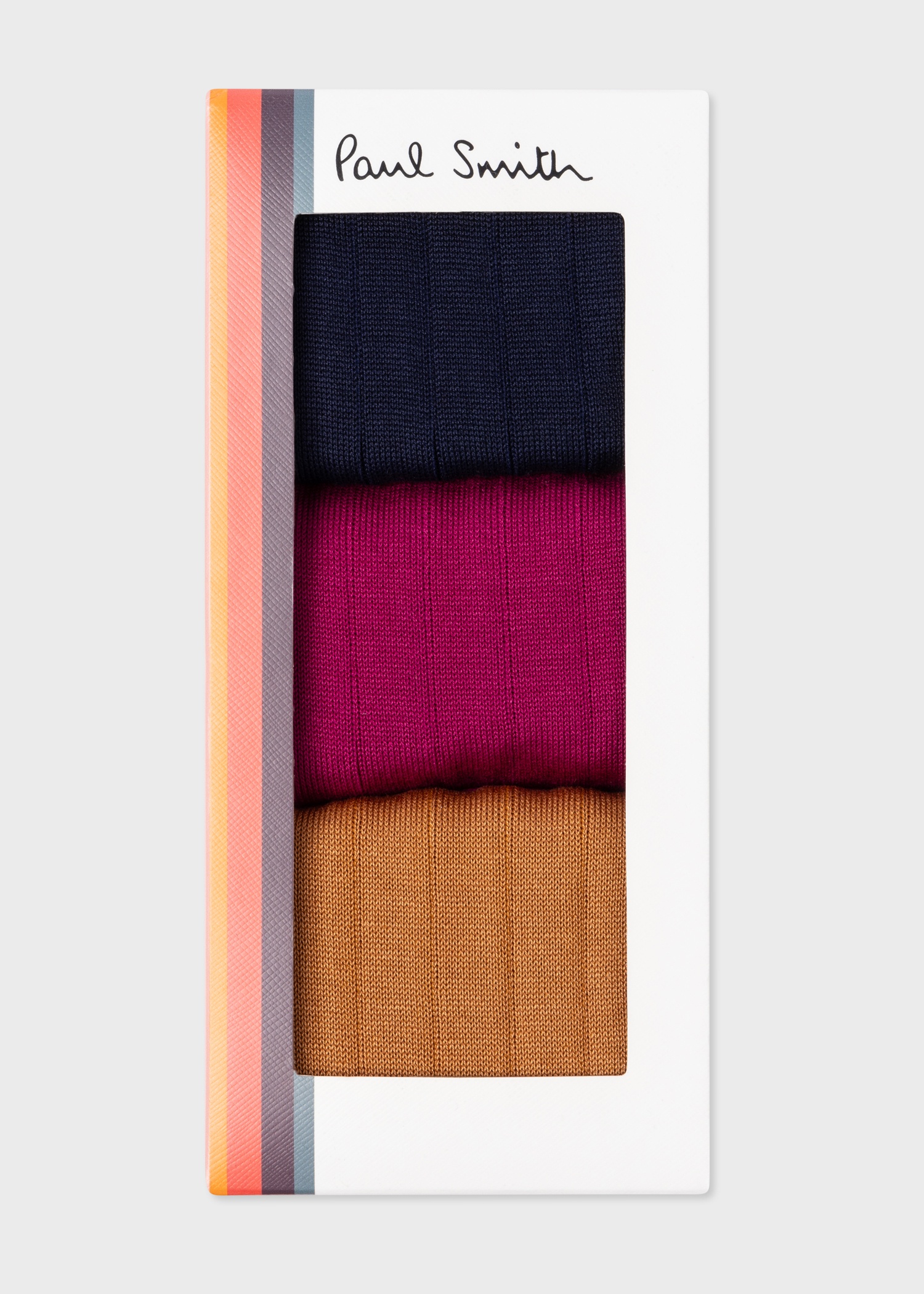 Plain Ribbed Socks Three-Pack - 2