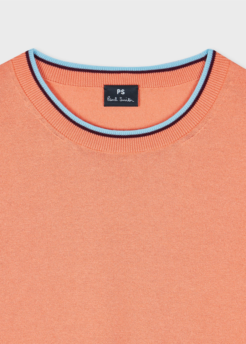 Paul Smith Women's Apricot Knitted Top with Frill Sleeves outlook