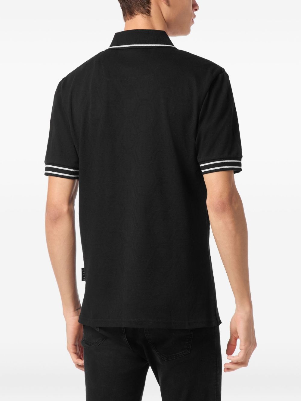 logo-plaque polo shirt - 4