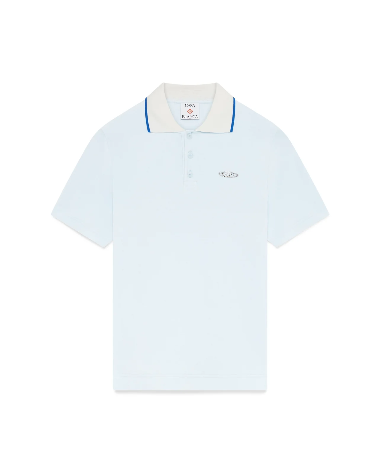 Velour Short Sleeve Polo Shirt - 1