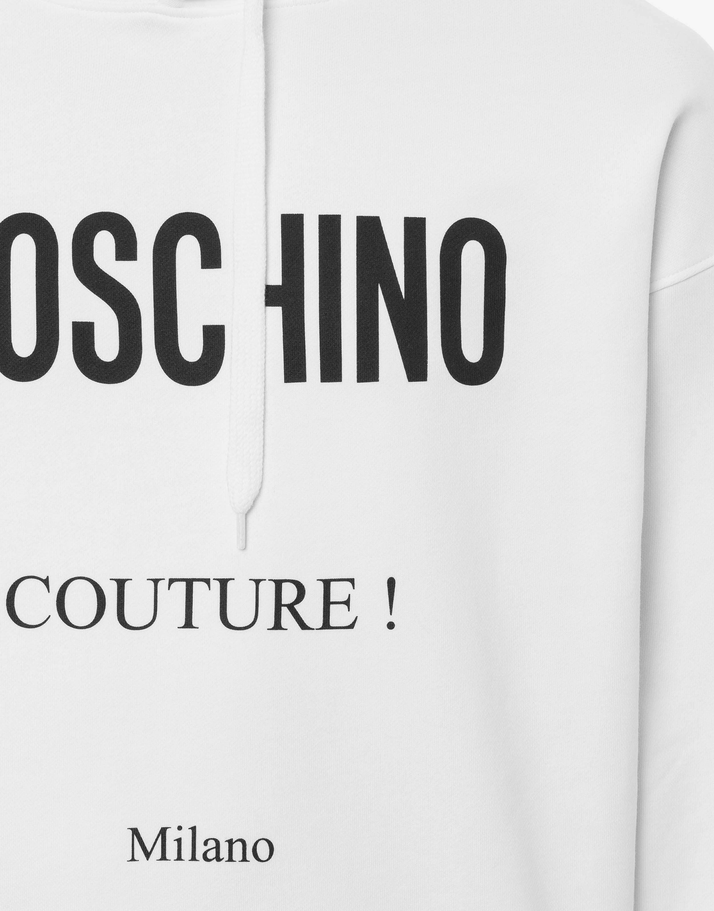 MOSCHINO COUTURE COTTON SWEATSHIRT - 4