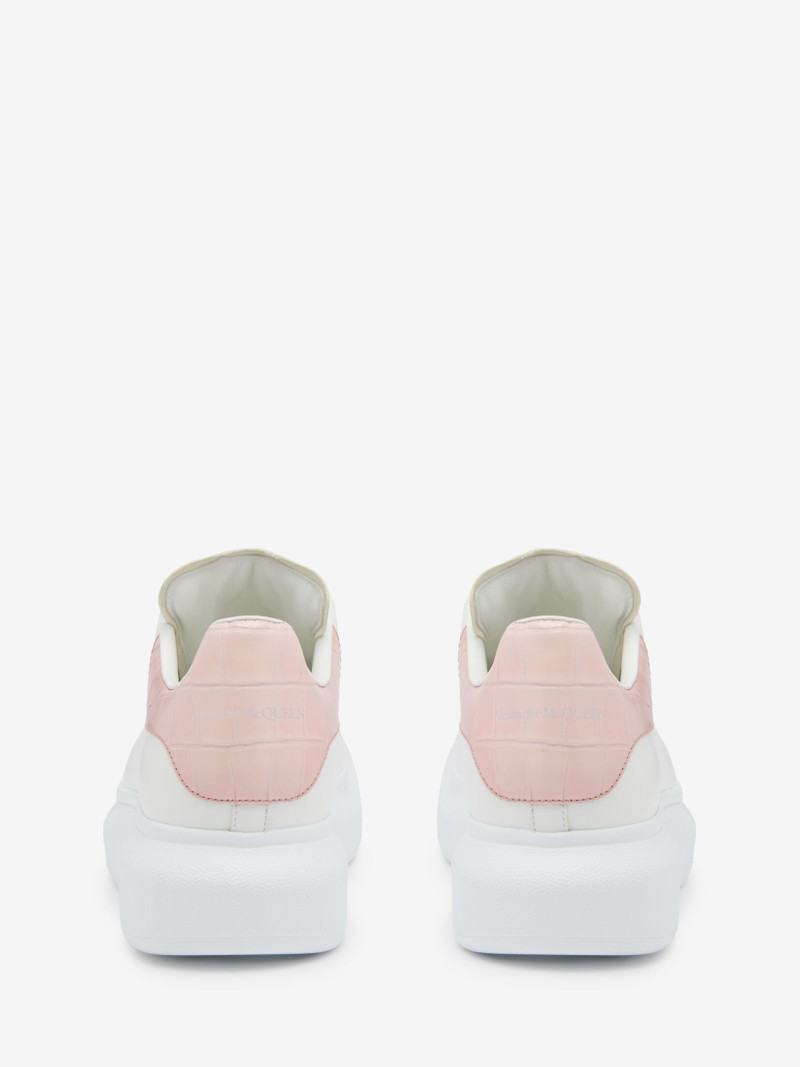 Alexander McQueen Women's Oversized Sneaker in White/clay outlook