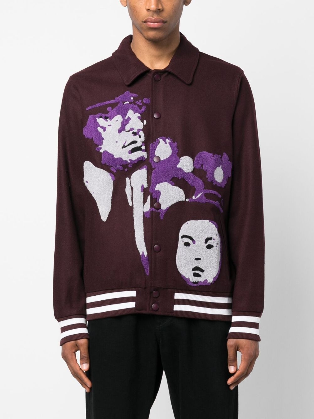 Like Father Like Son embroidered bomber jacket - 3