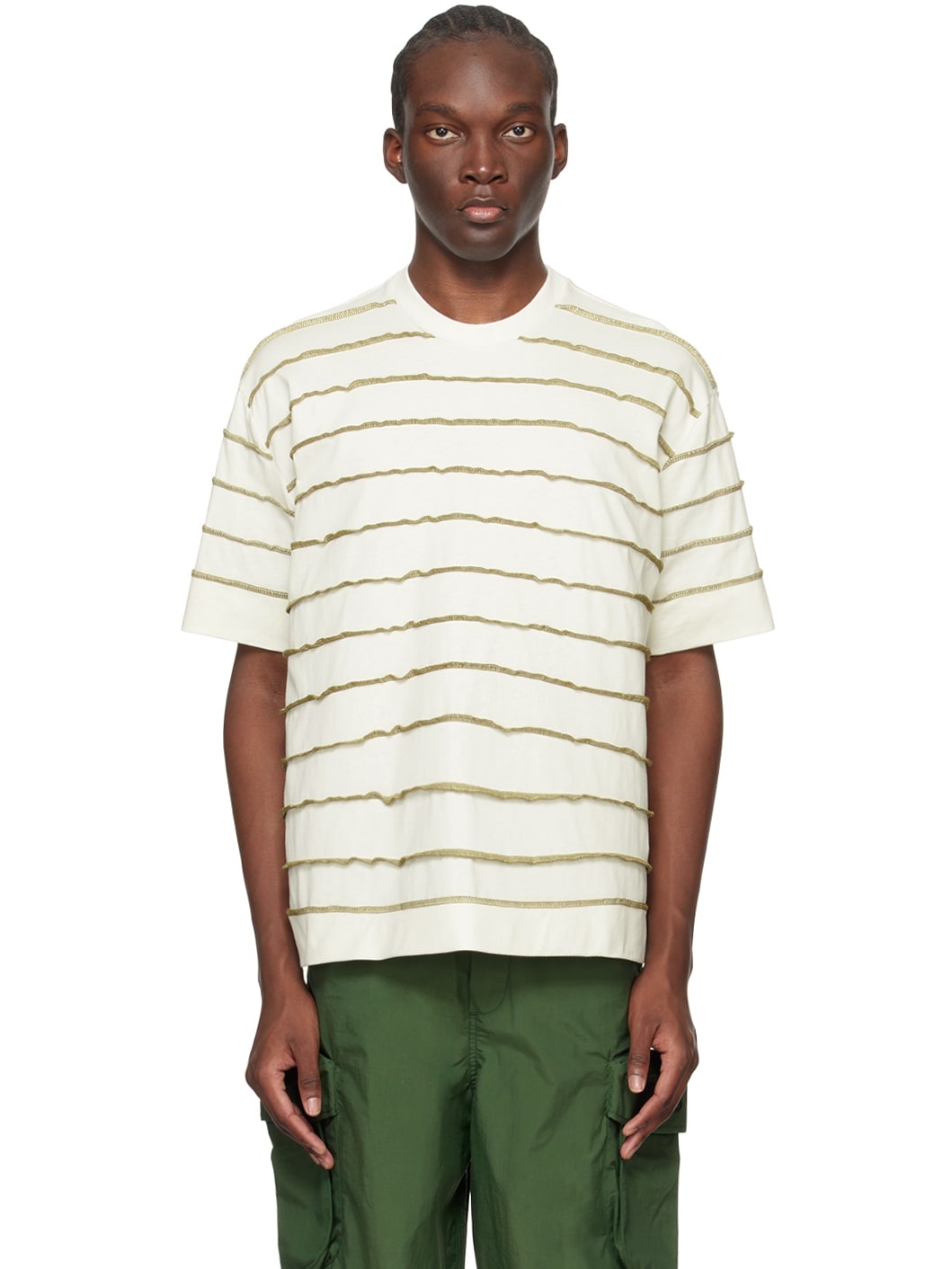 Off-White Topstitching T-Shirt - 1