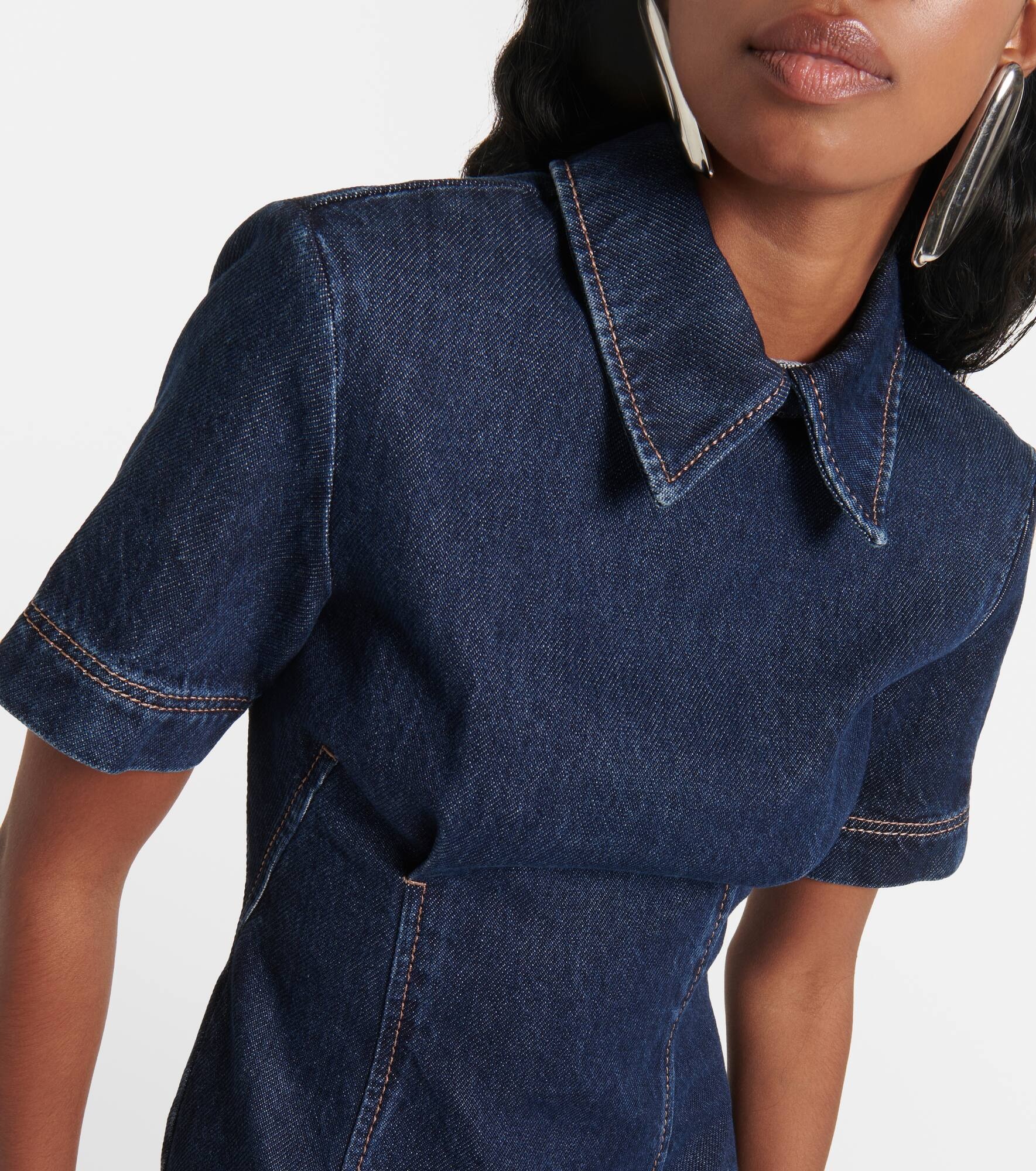Douglas denim polo dress - 4