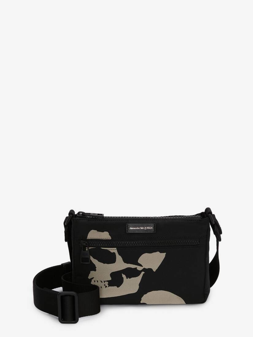 Camouflage Skull Phone Bag in Black/off White - 1