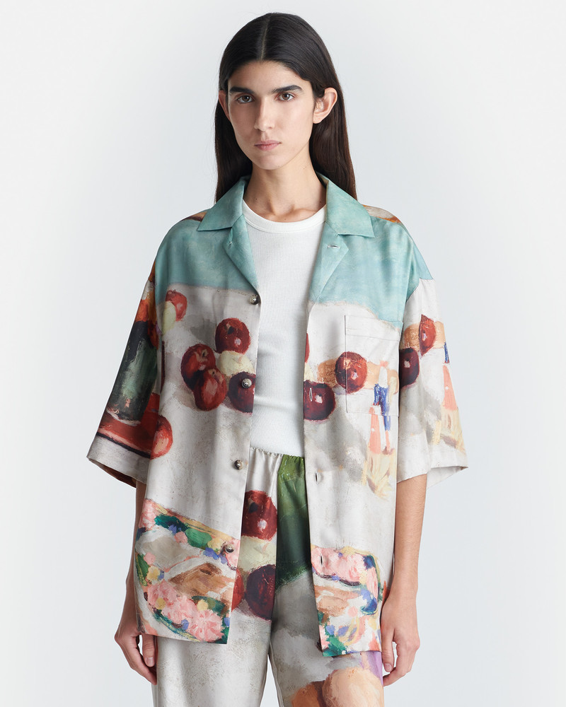 Printed Silk Twill Shirt 4