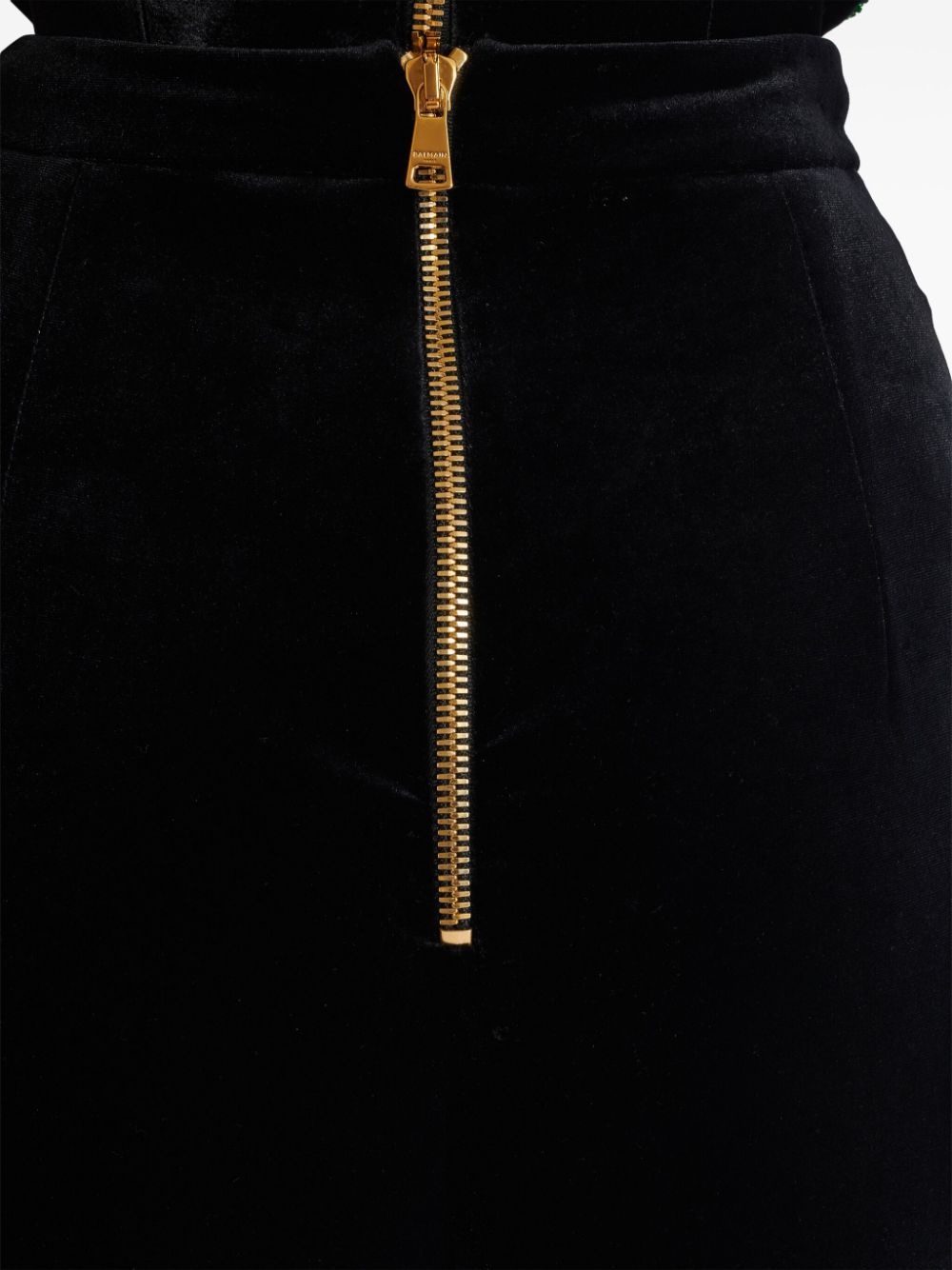 pleated velvet trousers - 6