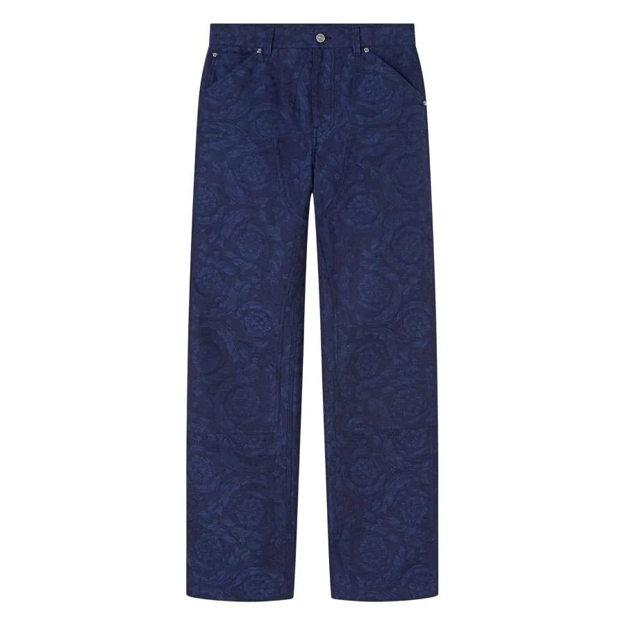 Versace Barocco Cotton-Canvas Carpenter Pants - 1