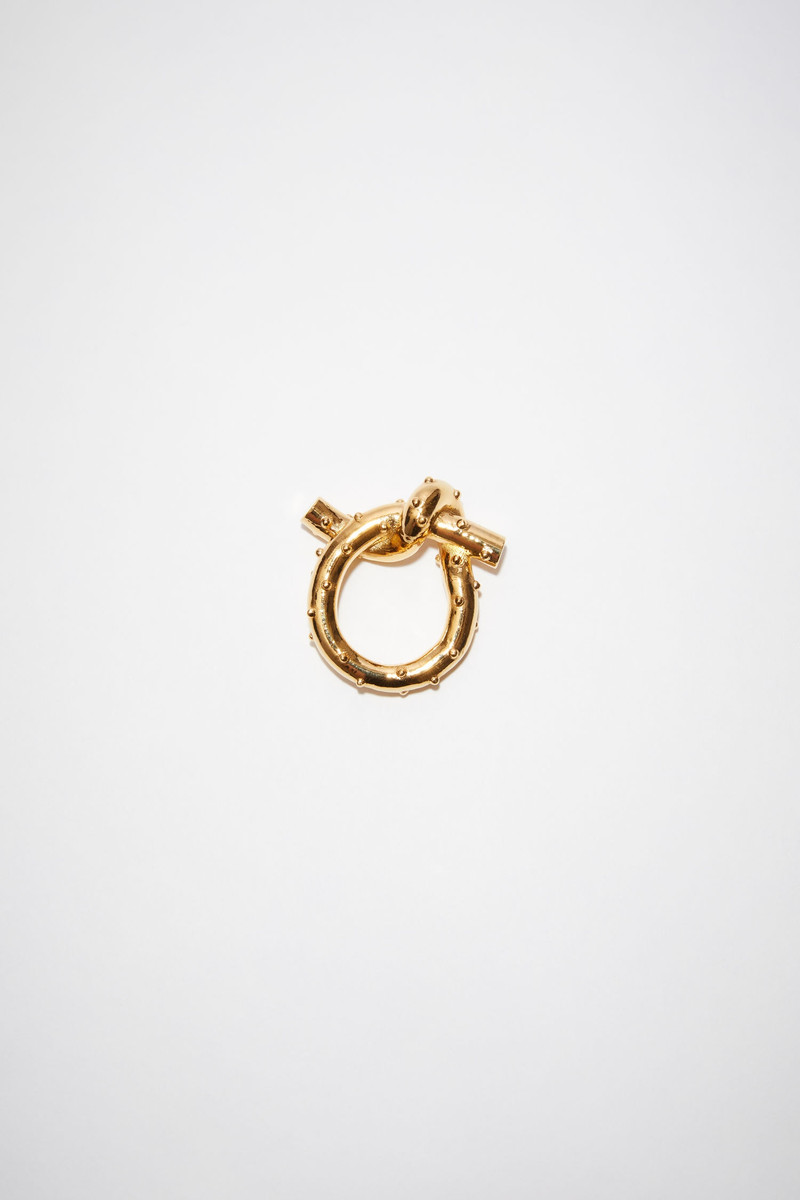 Brass knot ring - Gold 1
