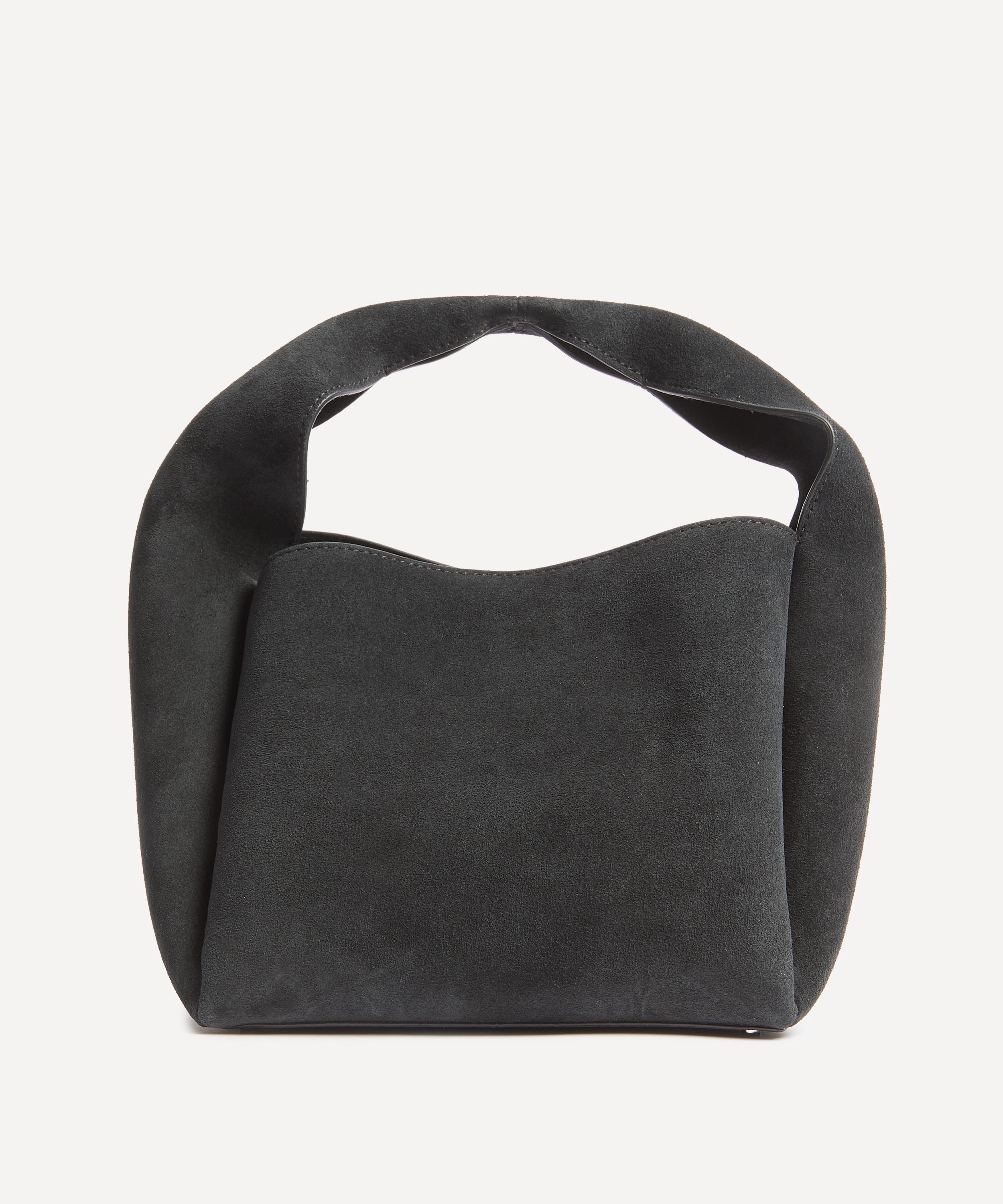 Suede Bucket Top Handle Bag - 3