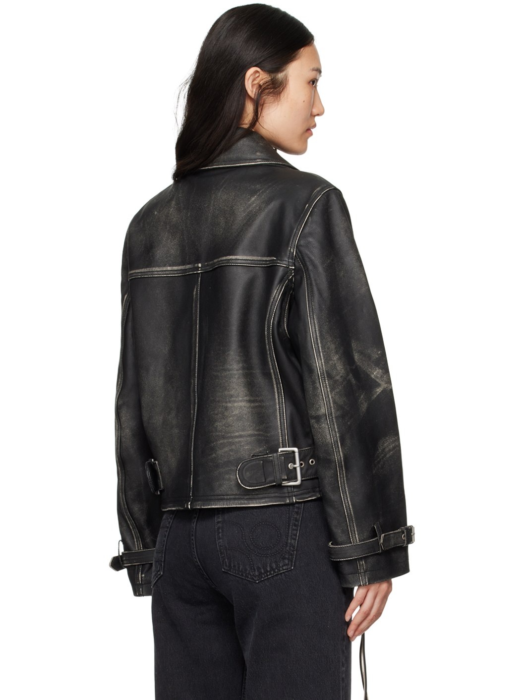 Black Achilles Leather Jacket - 3