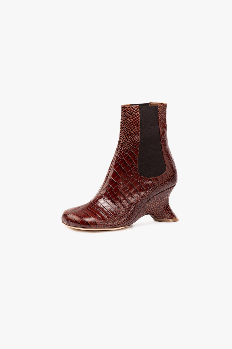 A.W.A.K.E. MODE LORA WEDGE BOOT BROWN outlook