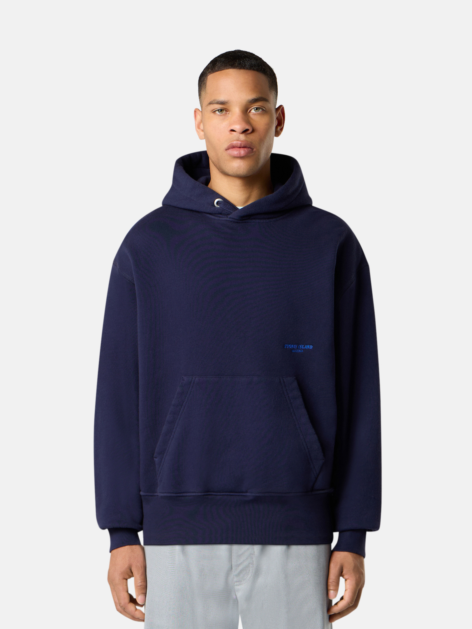 6100027 BRUSHED ORGANIC COTTON FLEECE_STONE ISLAND MARINA - 2