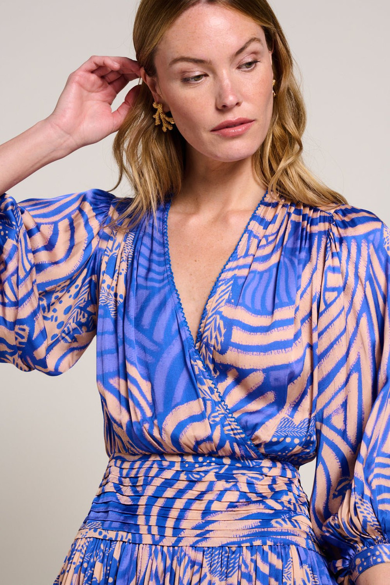 Mini Dress Colleen - Blue Japonism 8