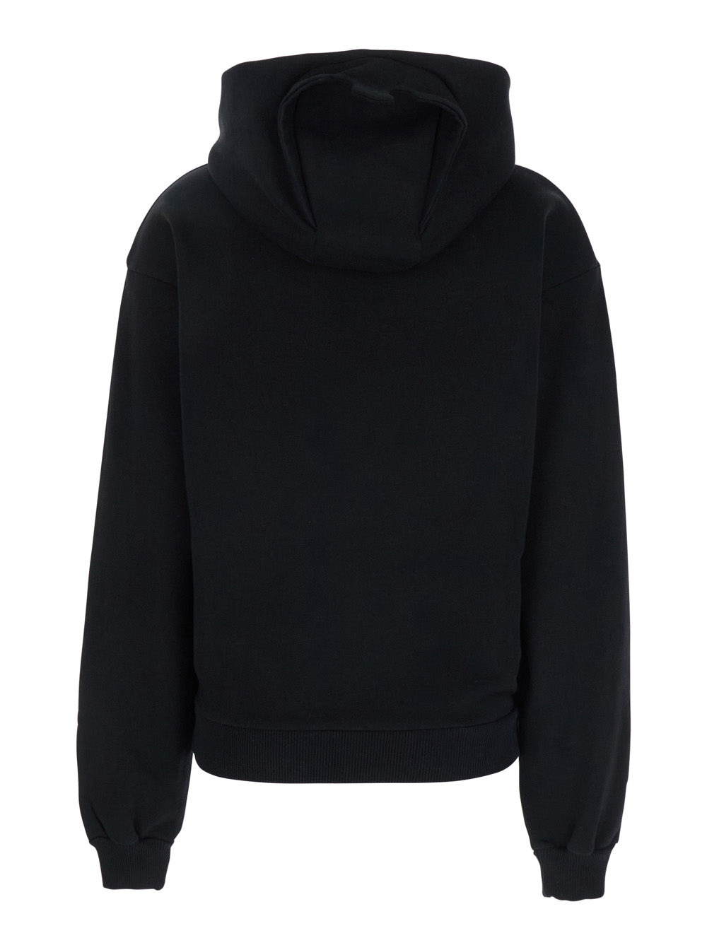 Coperni Women Black Sweatshirt With Logo Lettering And Front Kangaroo Pocket In Cotton Woman - 2