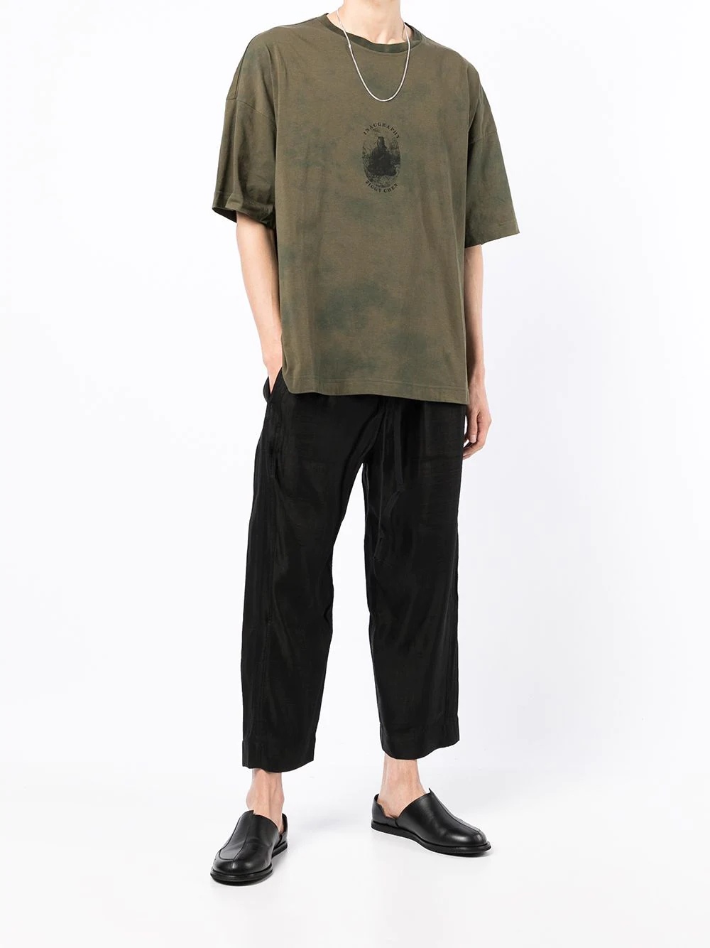 Oversized Double graphic-print T-shirt - 2