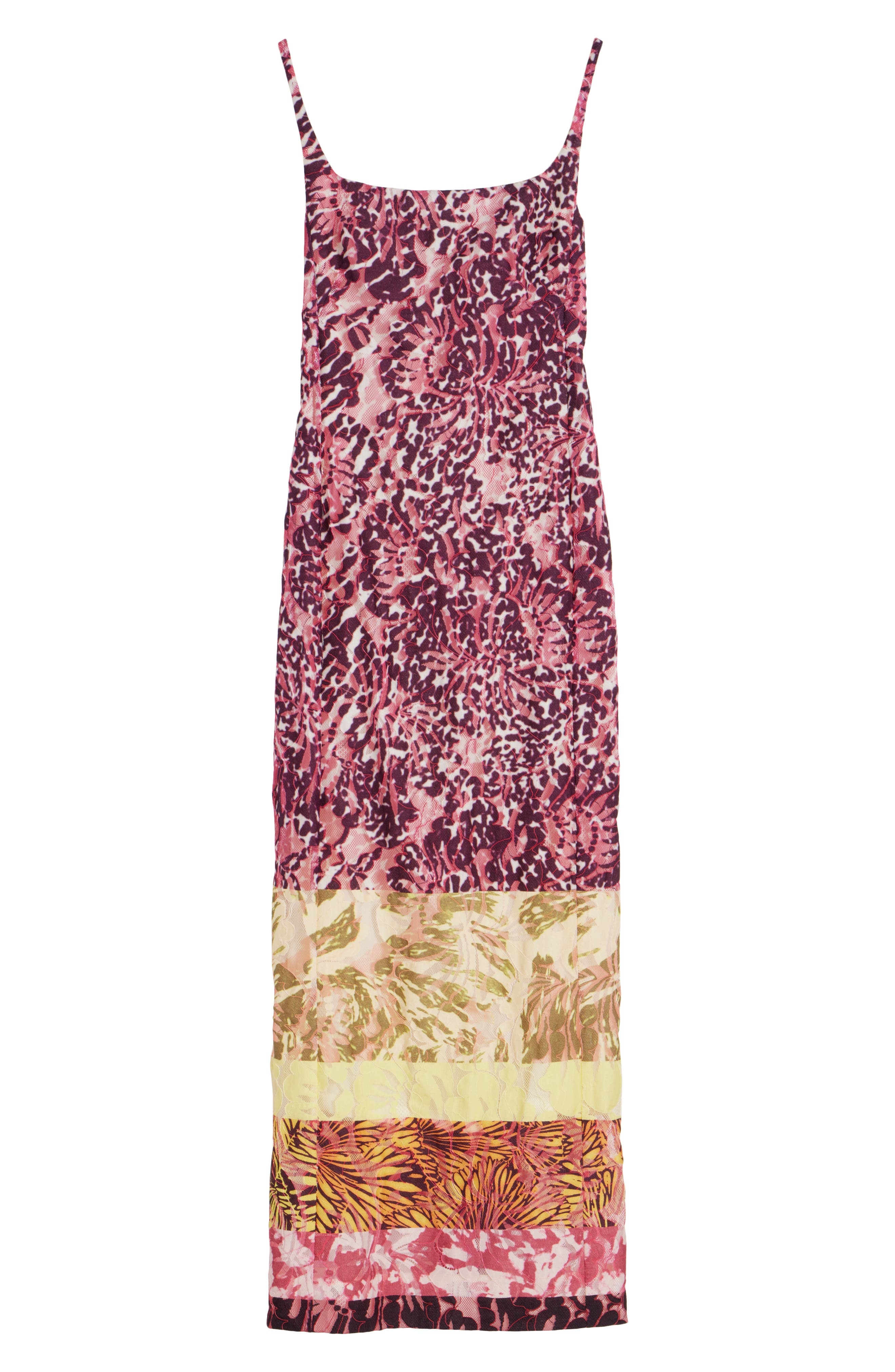 Dries Van Noten Mixed Print Maxi Dress in Burgundy at Nordstrom - 5