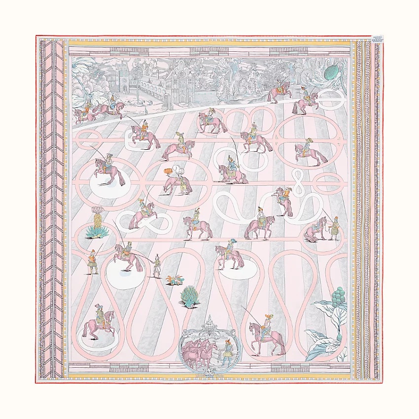 Passades et Serpentines double face scarf 90 4