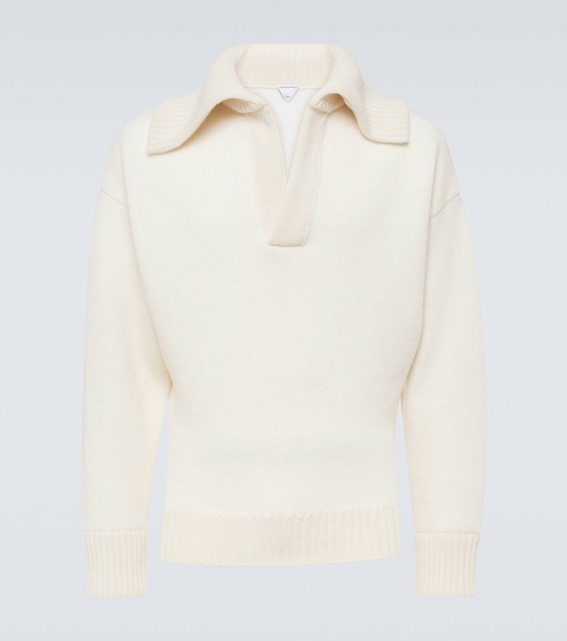 Wool polo sweater - 1