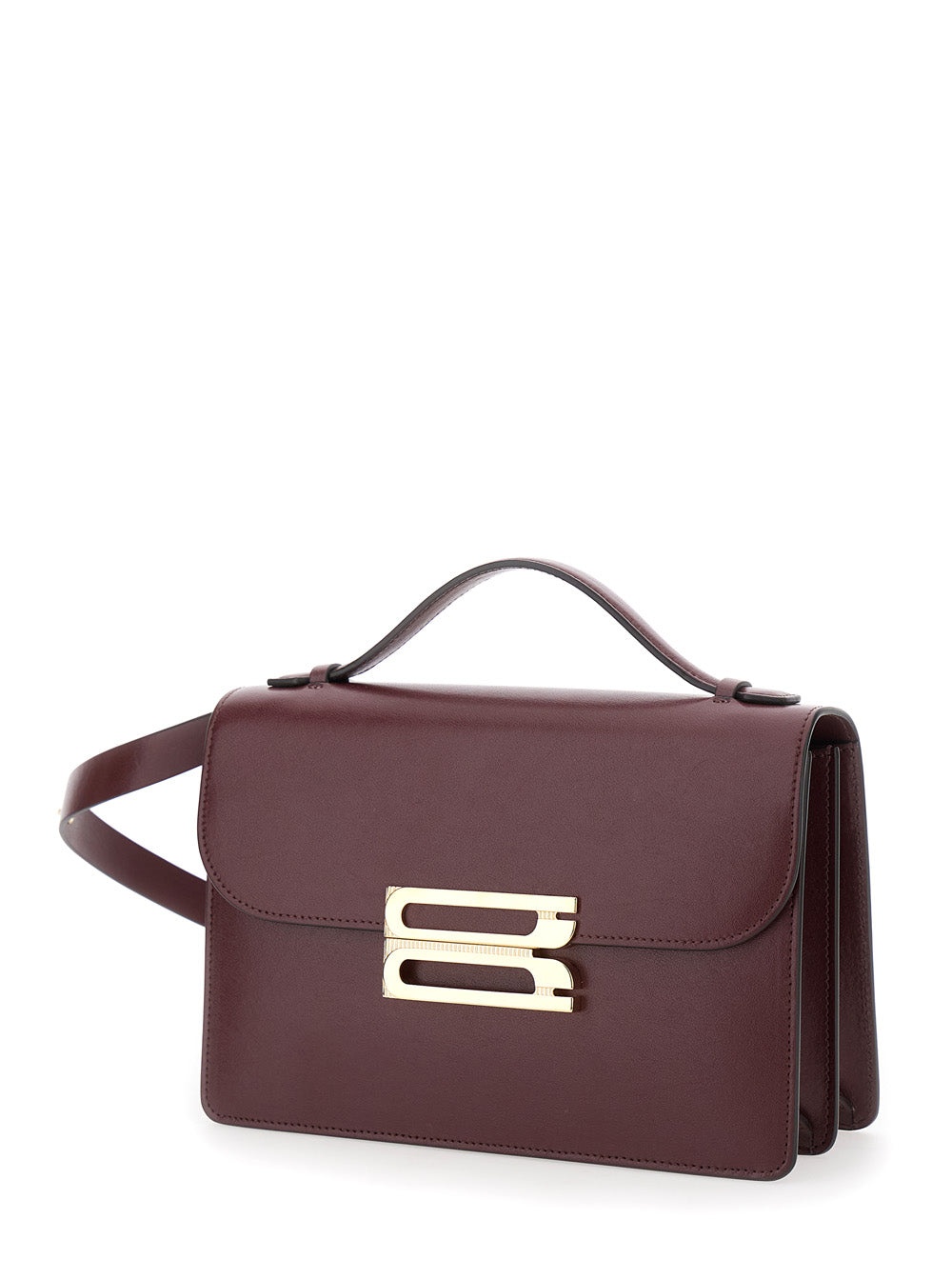 Victoria Beckham Women 'Dorian' Bordeaux Shoulder Bag With Adjustable And Removable Shoulder Strap A - 2