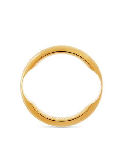 BALENCIAGA logo-engraved polished-finish ring outlook
