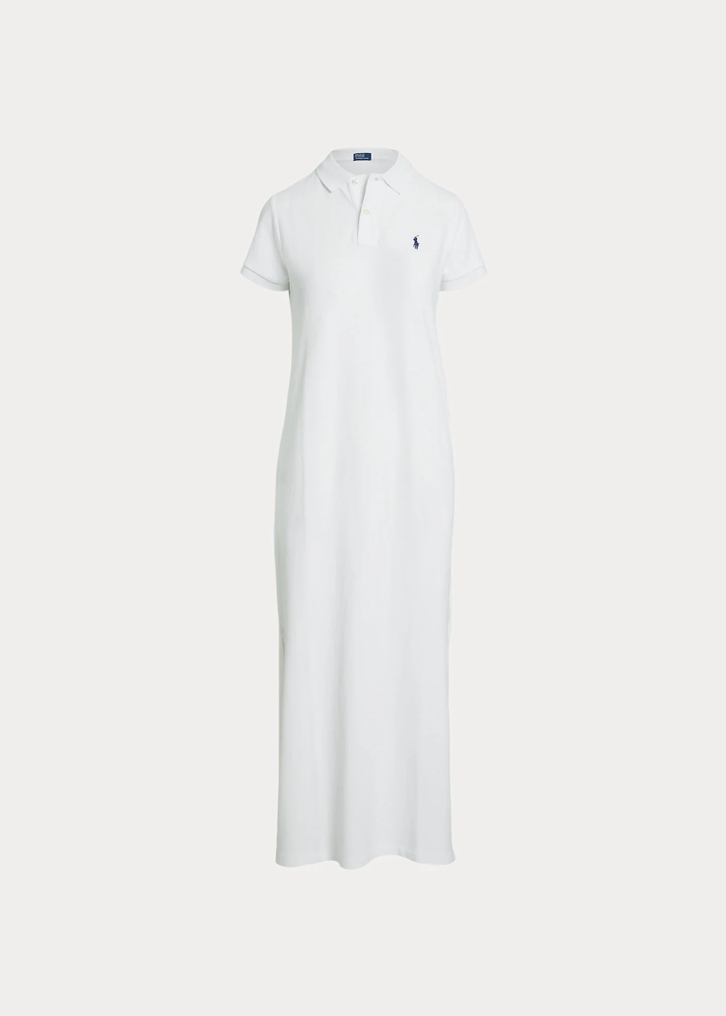 Cotton Mesh Polo Dress - 1