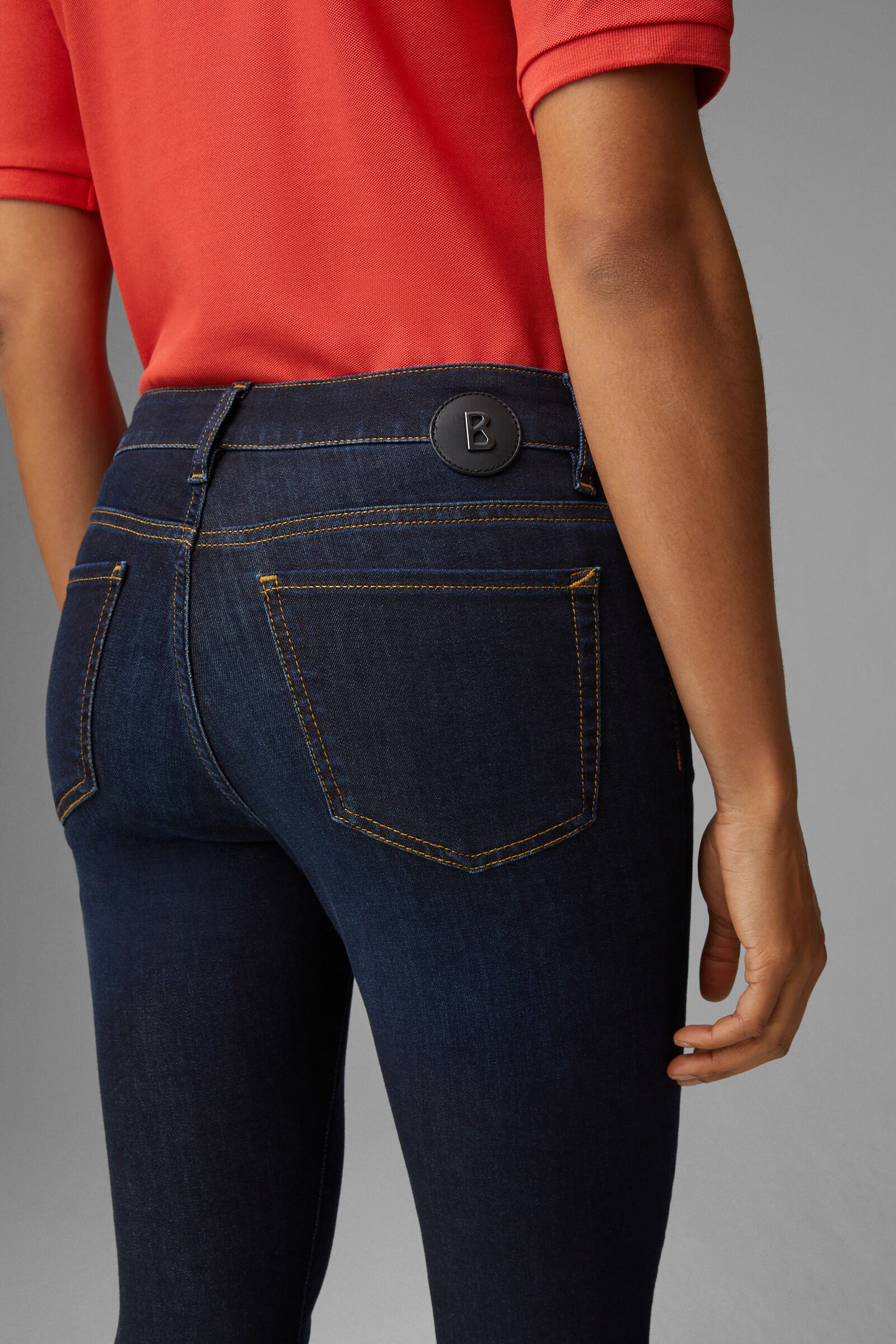 Slim fit Julie 7/8 jeans in Dark denim blue - 6