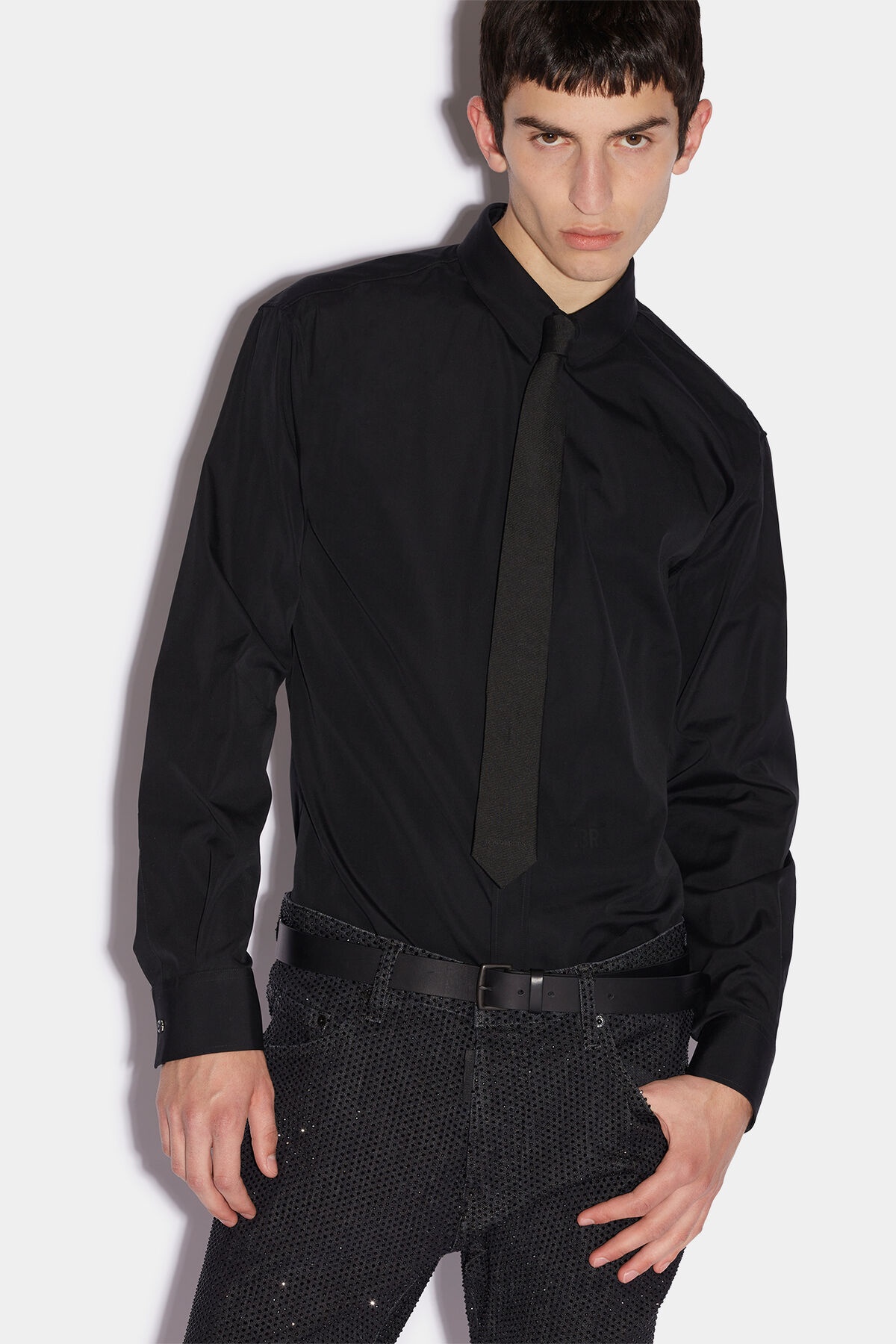IBRA BLACK ON BLACK RELAX DAN SHIRT - 1