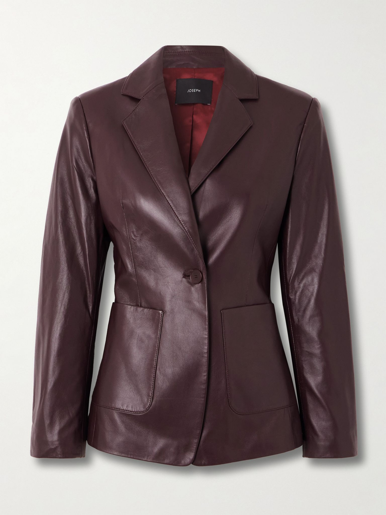 Glenview leather blazer Plum - 1