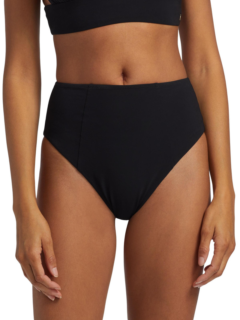 Women's Echauffe High-Waisted Bikini Bottom - Black 3