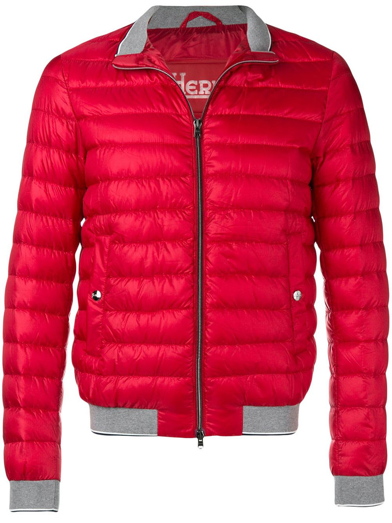 quilted high neck jacket 1