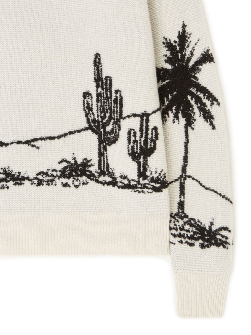 desert print-knitted jumper - 6