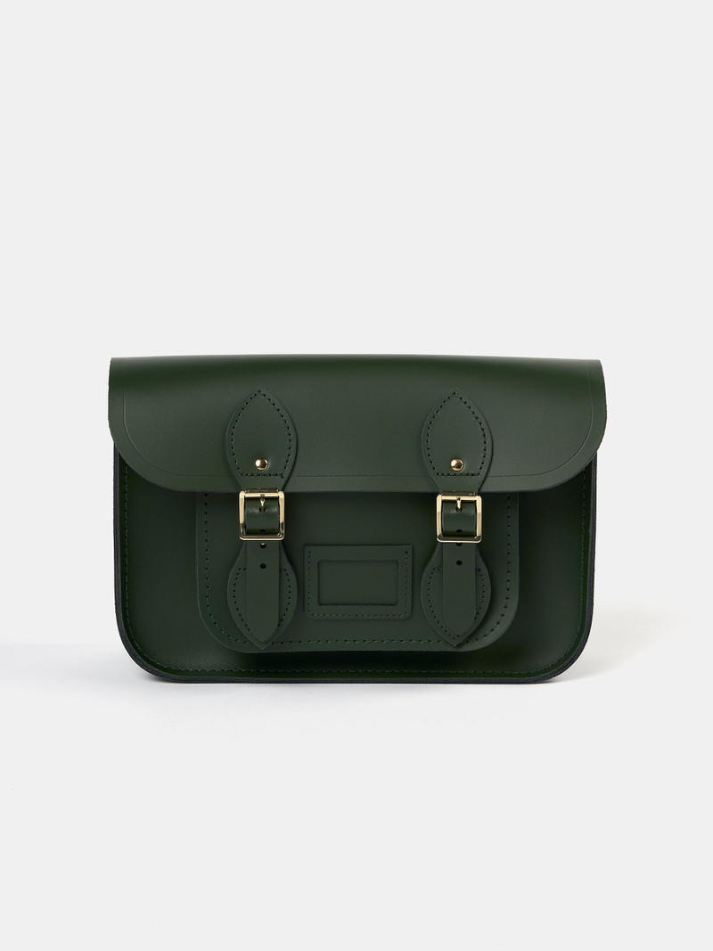 The Satchel Shoulder Bag - Racing Green 1