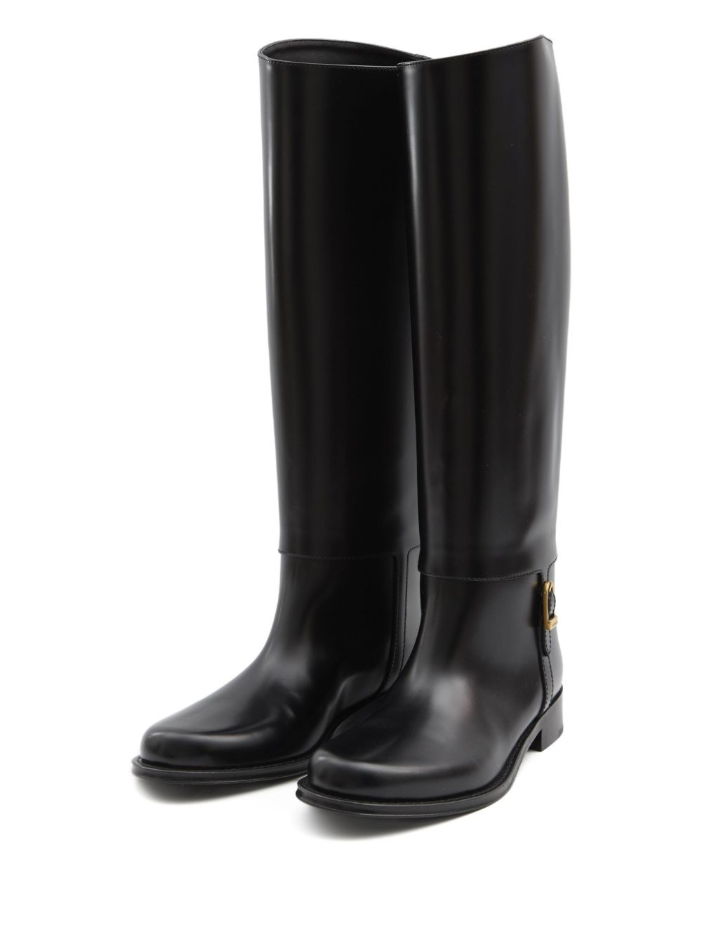 Julia calf-leather buckle boots - 2