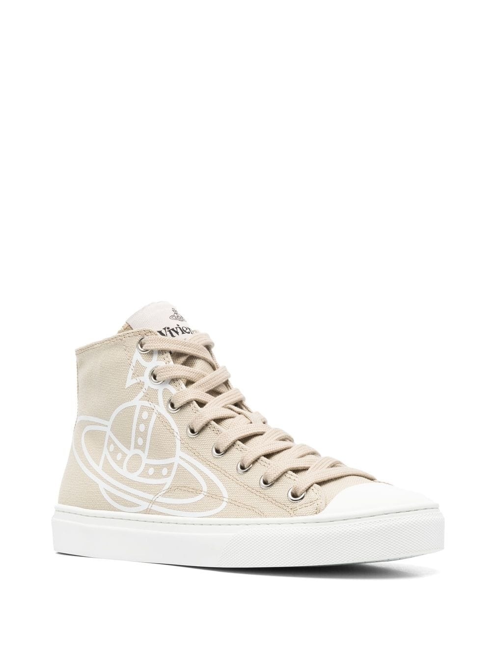 Orb-print high-top sneakers - 2