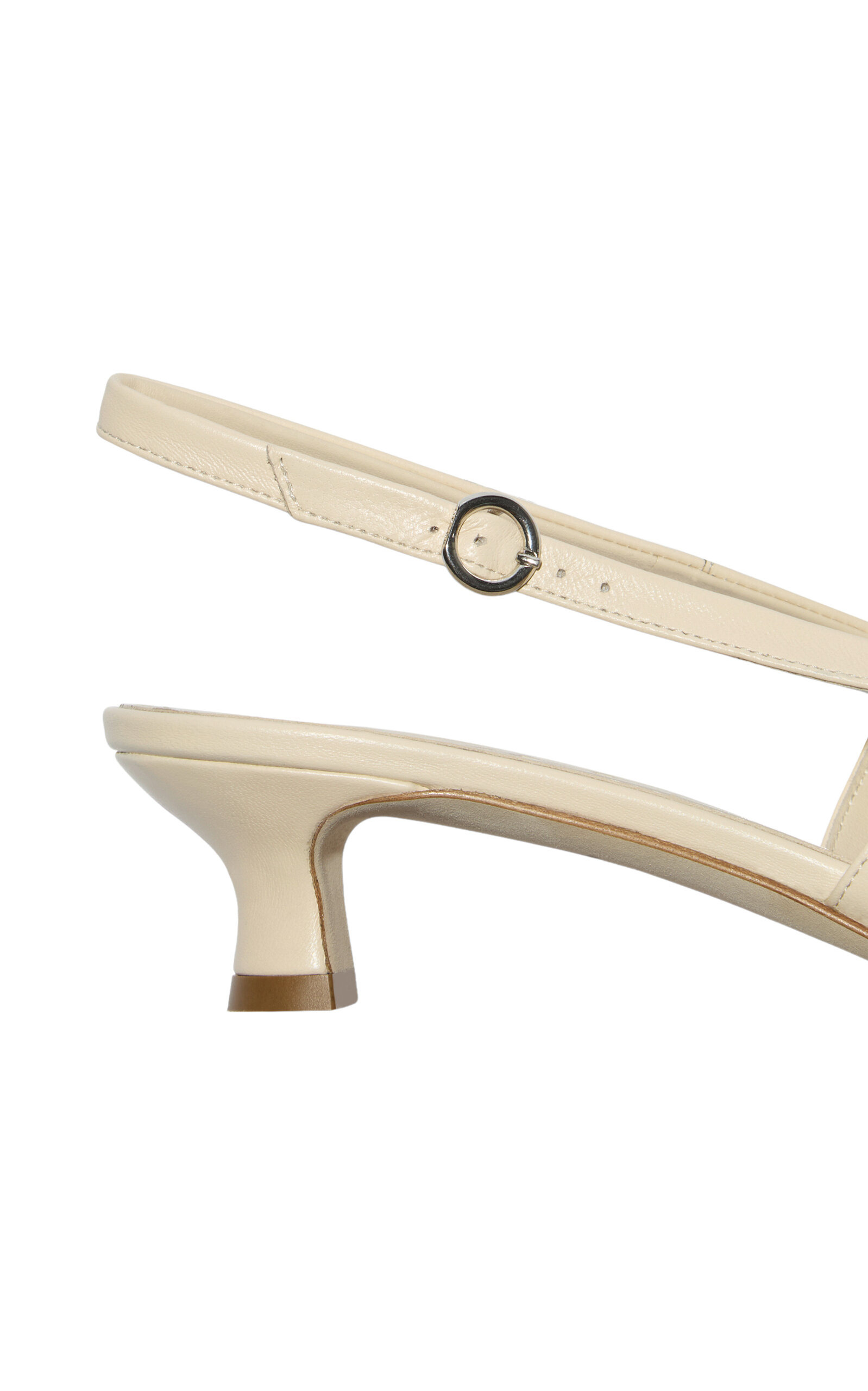 Davina Leather Slingback Pumps white - 5