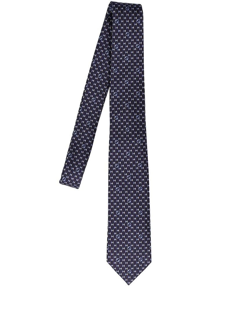7cm Printed silk tie - 1