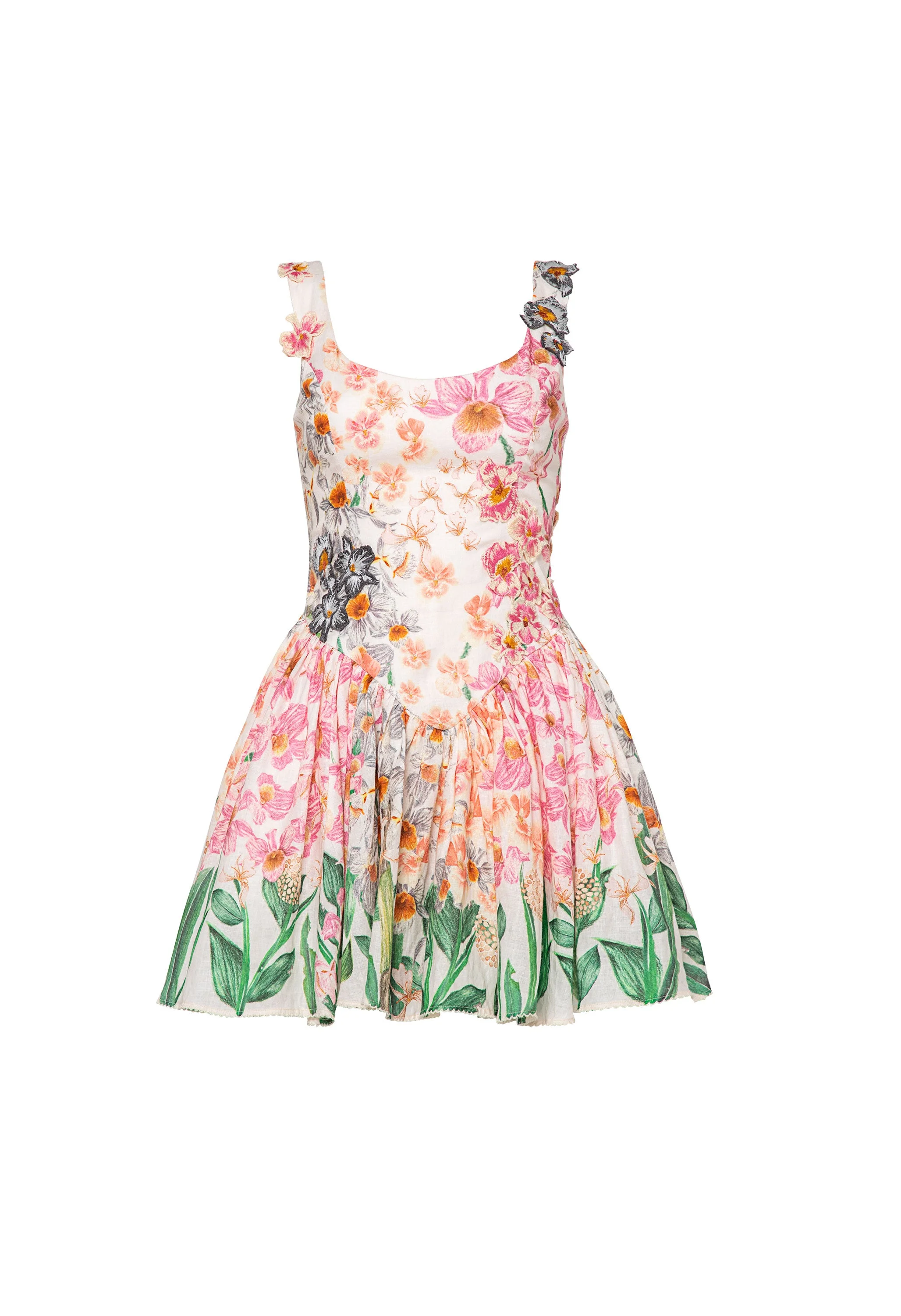 Pluma Jardinera Mini Dress - 1