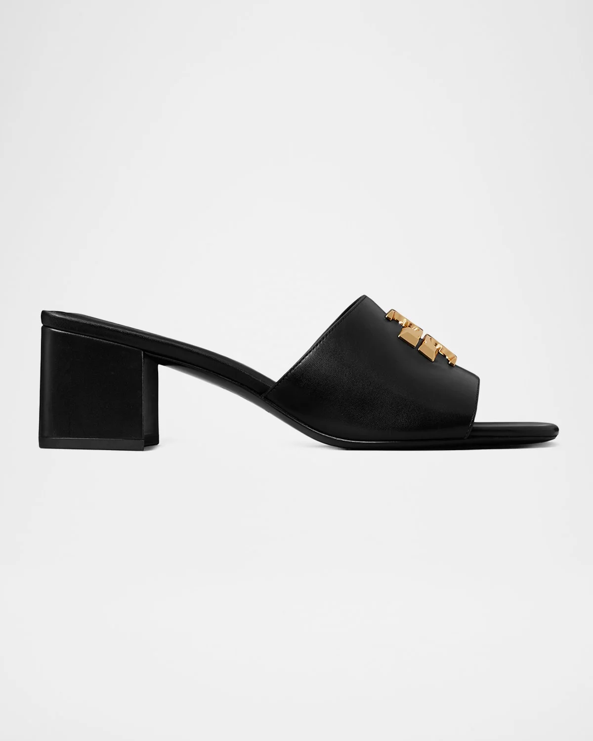 55mm Eleanor Medallion Leather Slide Sandals - 1